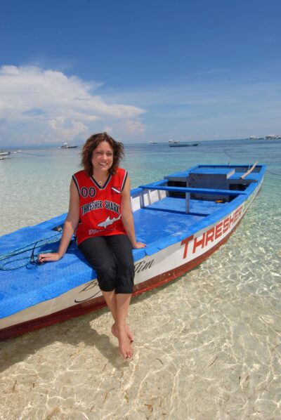 Andrea Agarwal on the beach