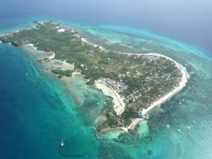 Malapascua Island from above - smaller than you think