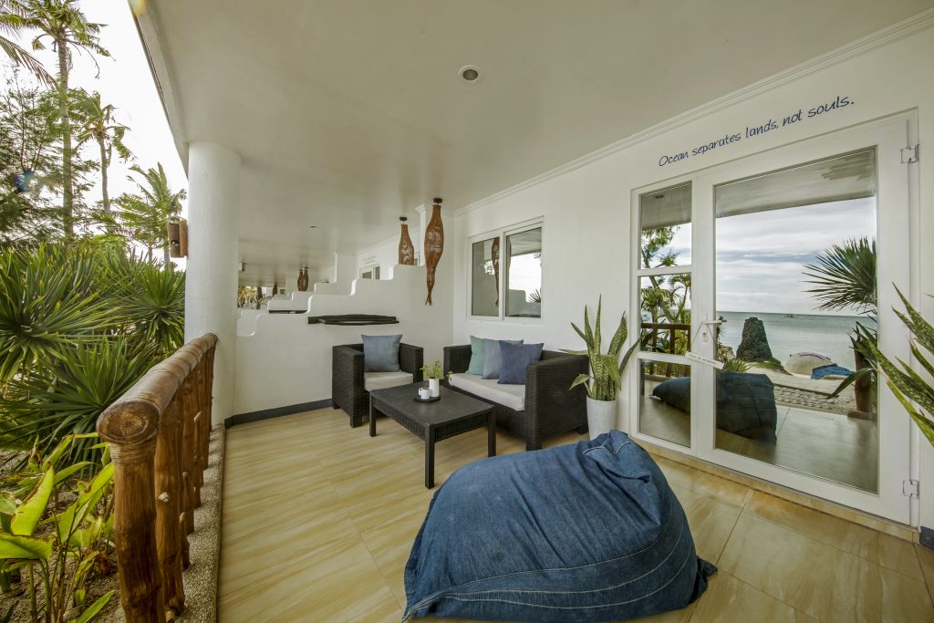 Ocean Vida Beach Resort beachfront and pool, Malapascua Island